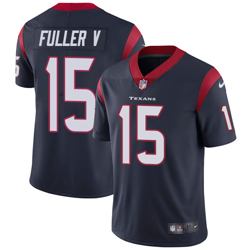 Men Houston Texans #15 Fuller V blue Nike Vapor Untouchable Limited NFL Jersey->houston texans->NFL Jersey